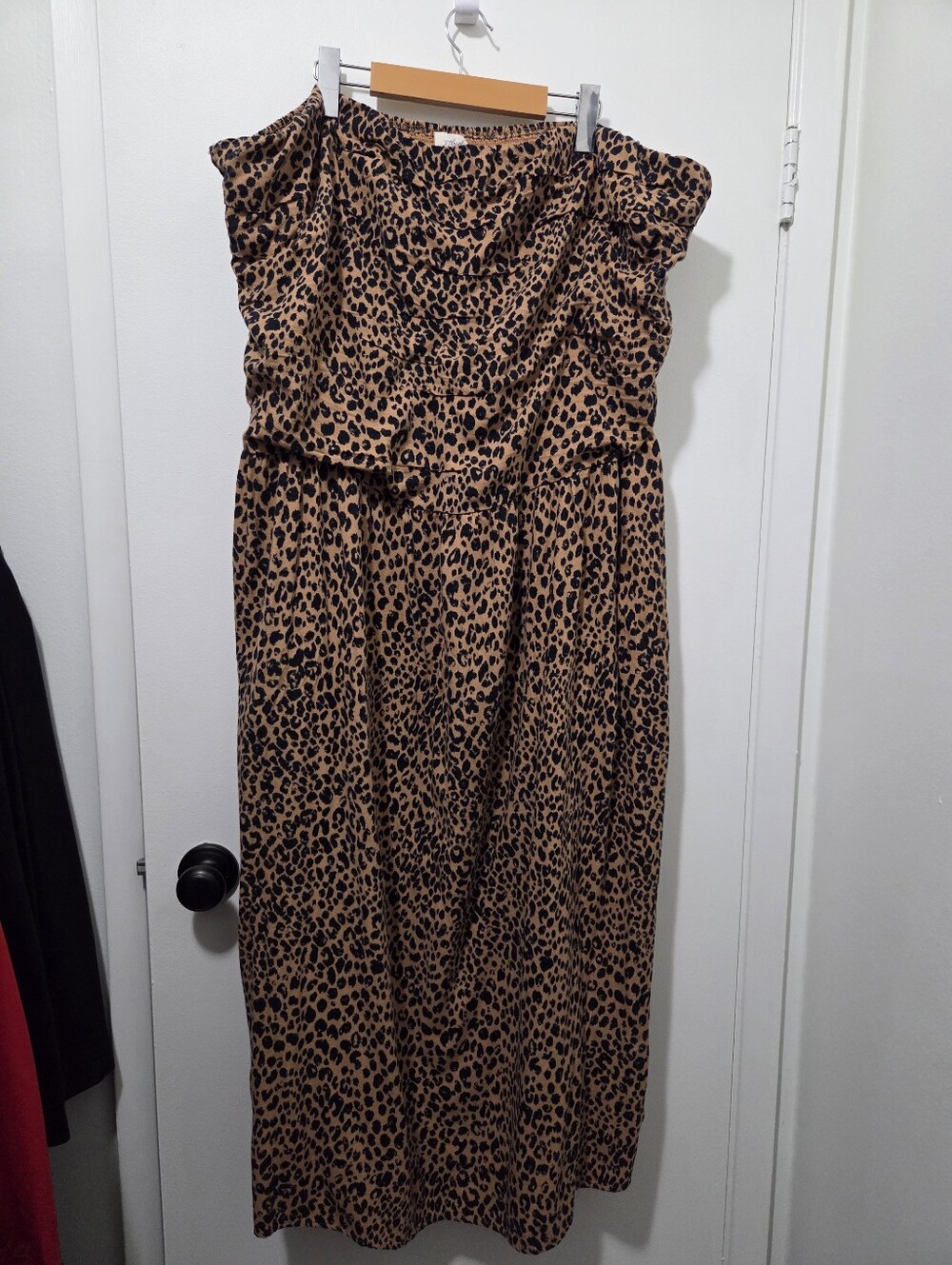 Universal Thread Strapless Leopard-Print Maxi Dress 3X